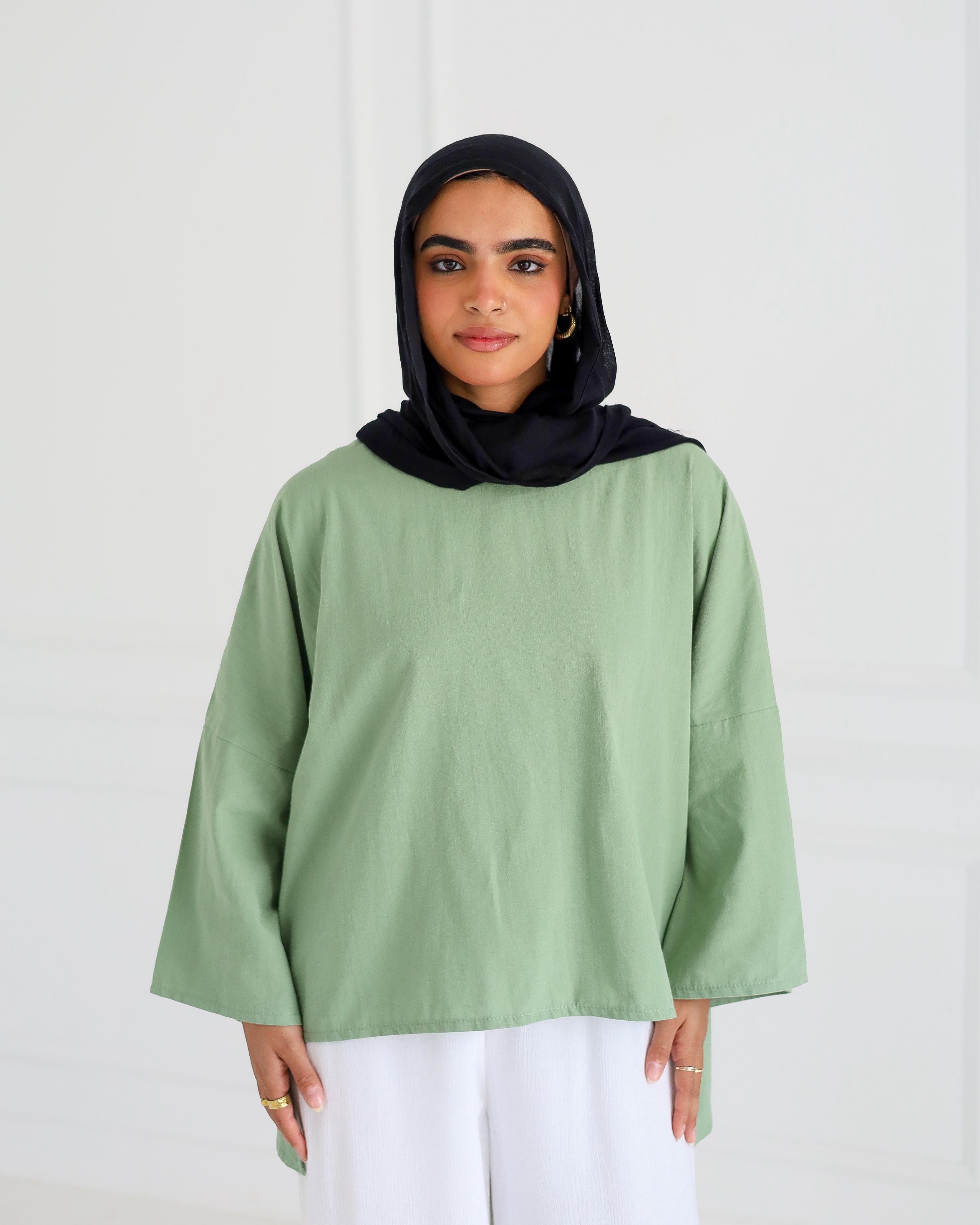 Whisper top - Olive