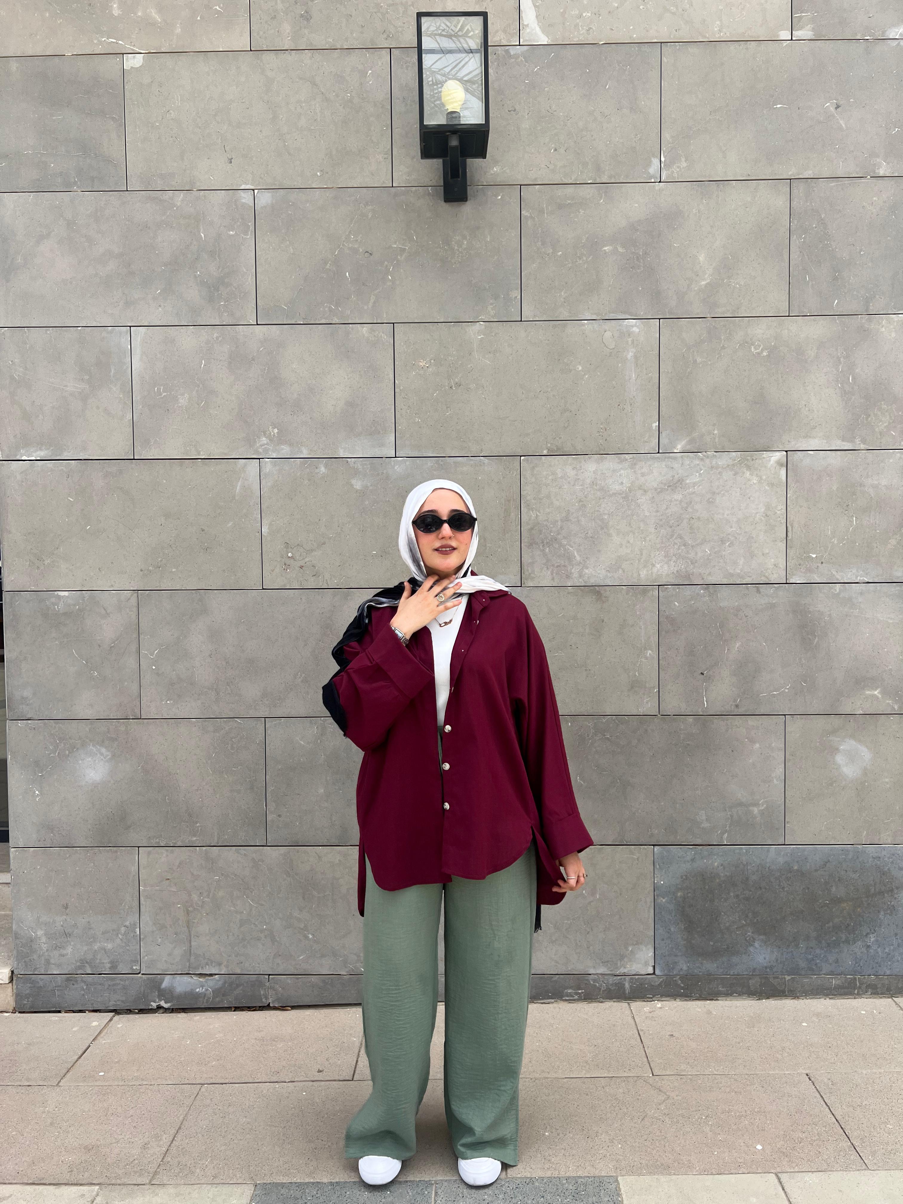 Leen Shirt - Burgundy