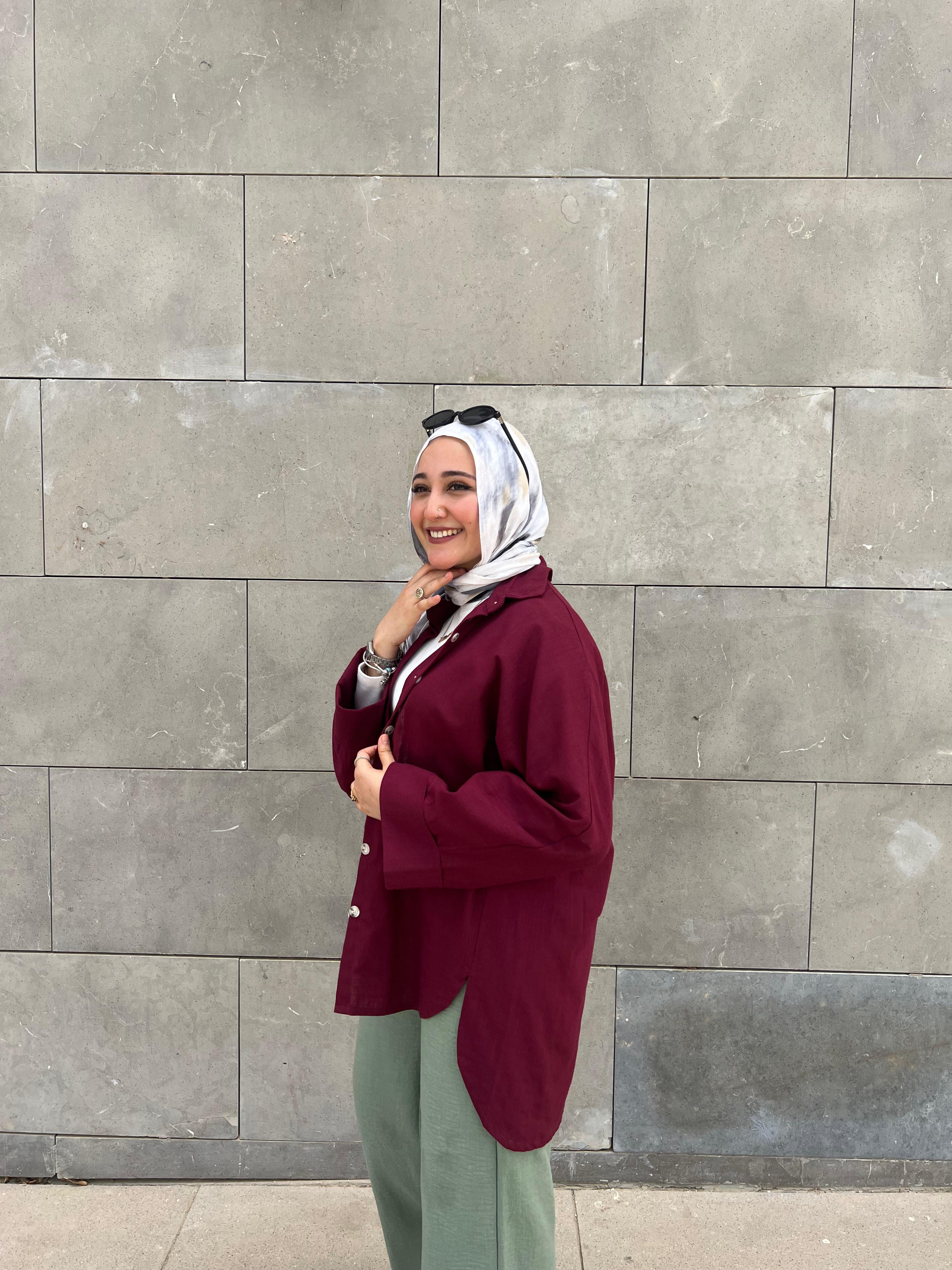 Leen Shirt - Burgundy