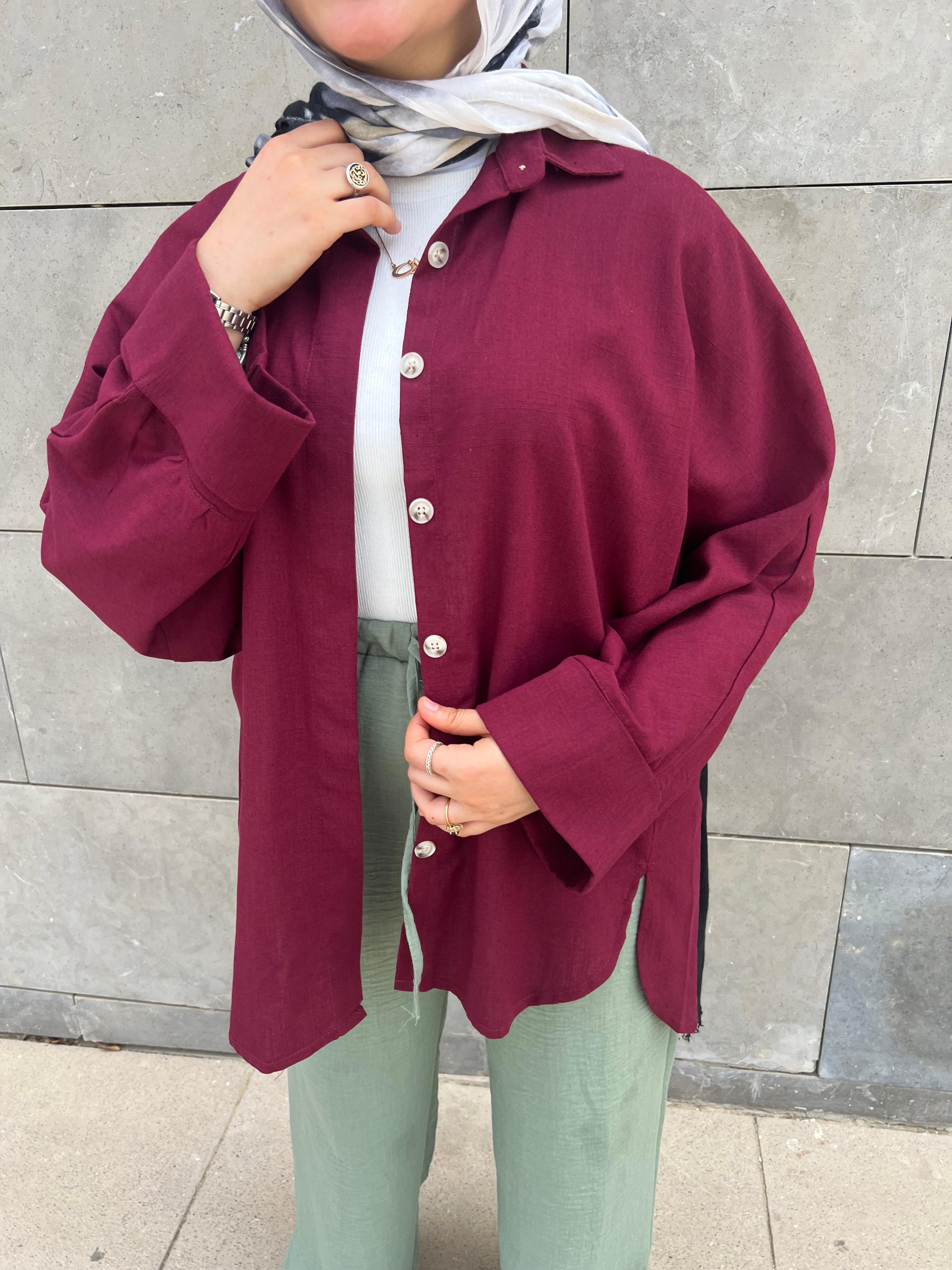 Leen Shirt - Burgundy