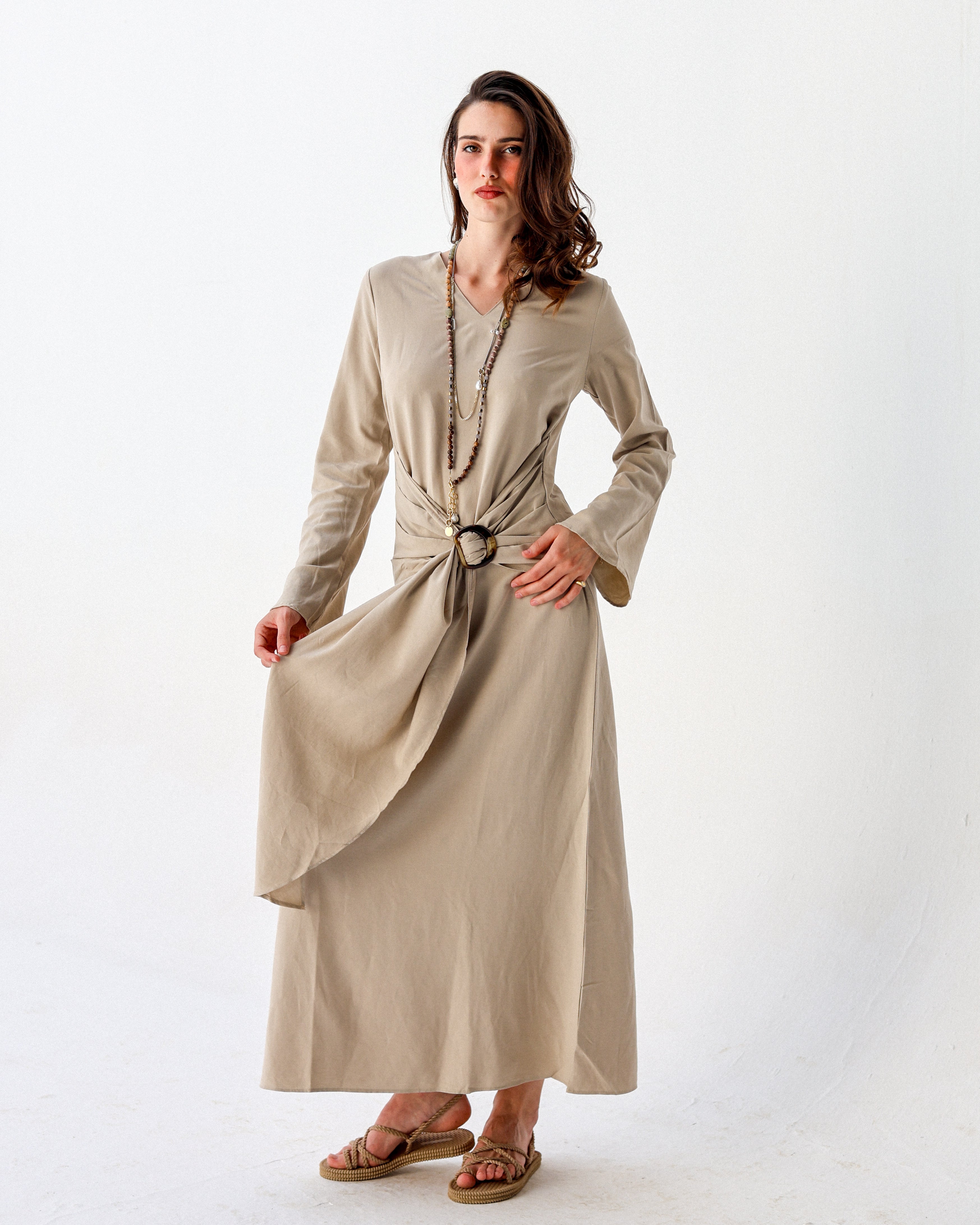 Yasmina Dress -Beige