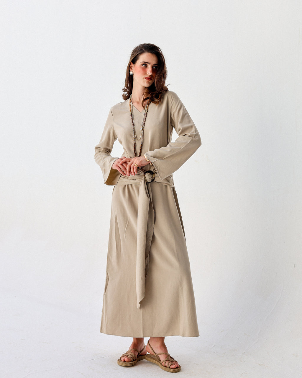 Yasmina Dress -Beige