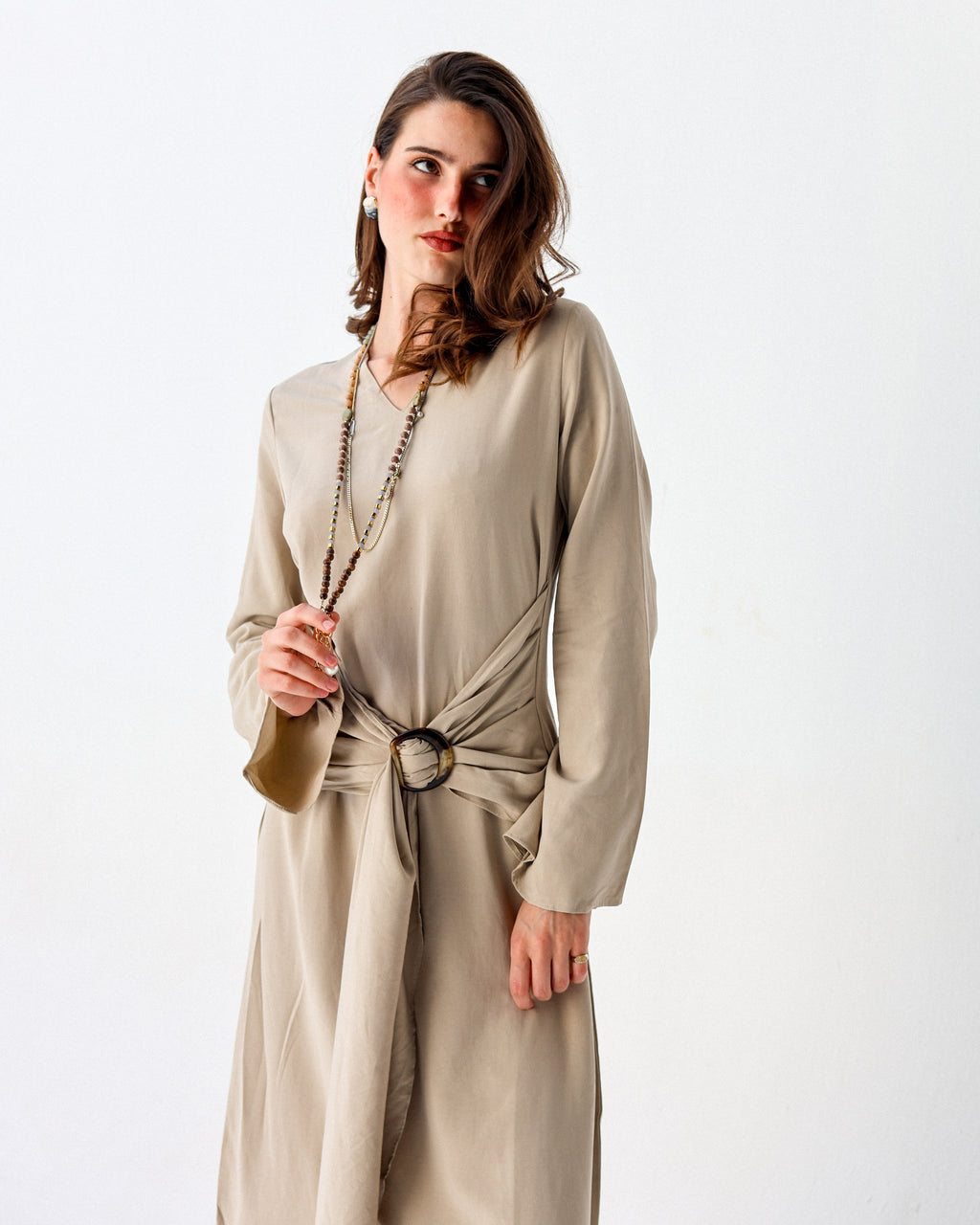 Yasmina Dress -Beige