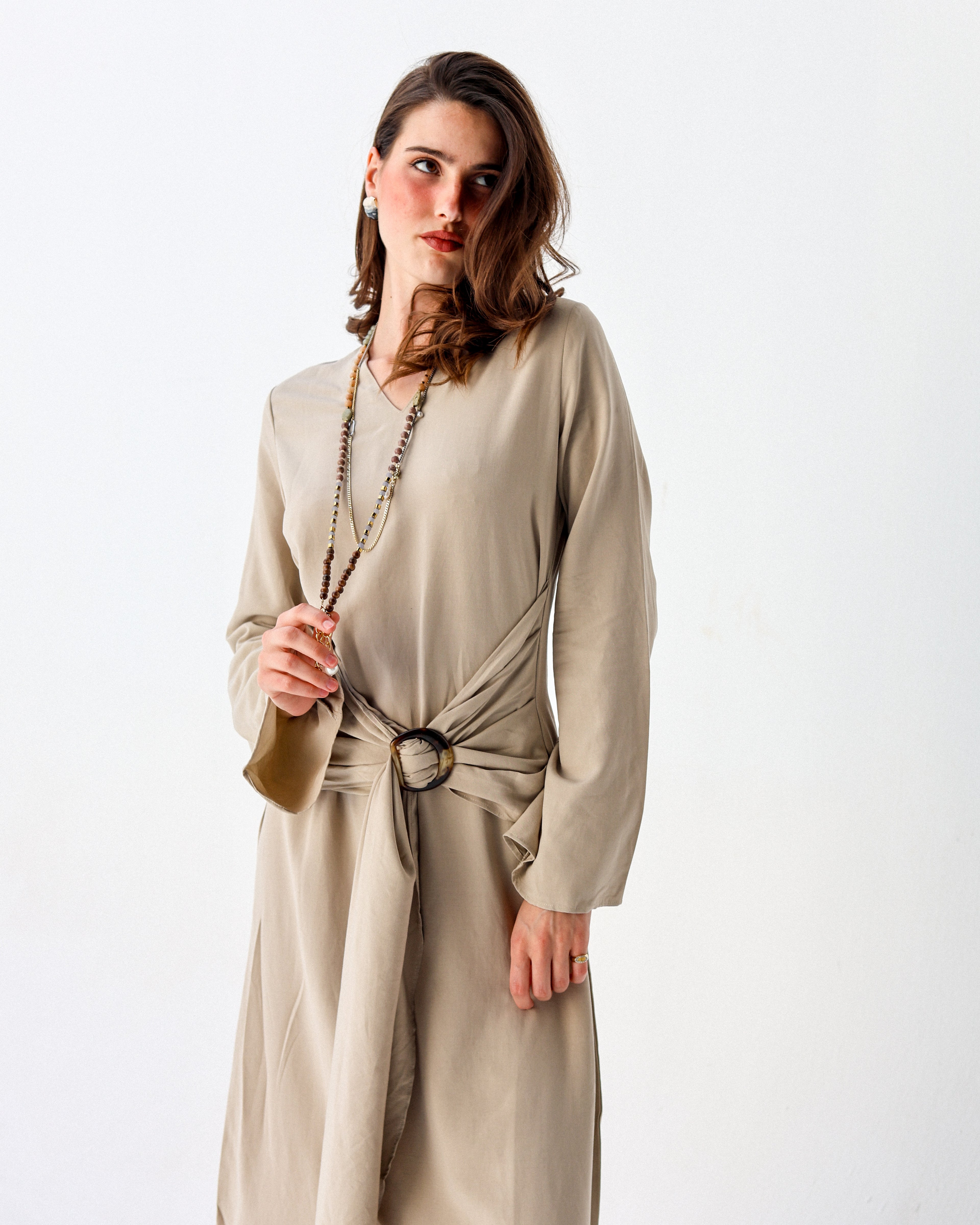 Yasmina Dress -Beige