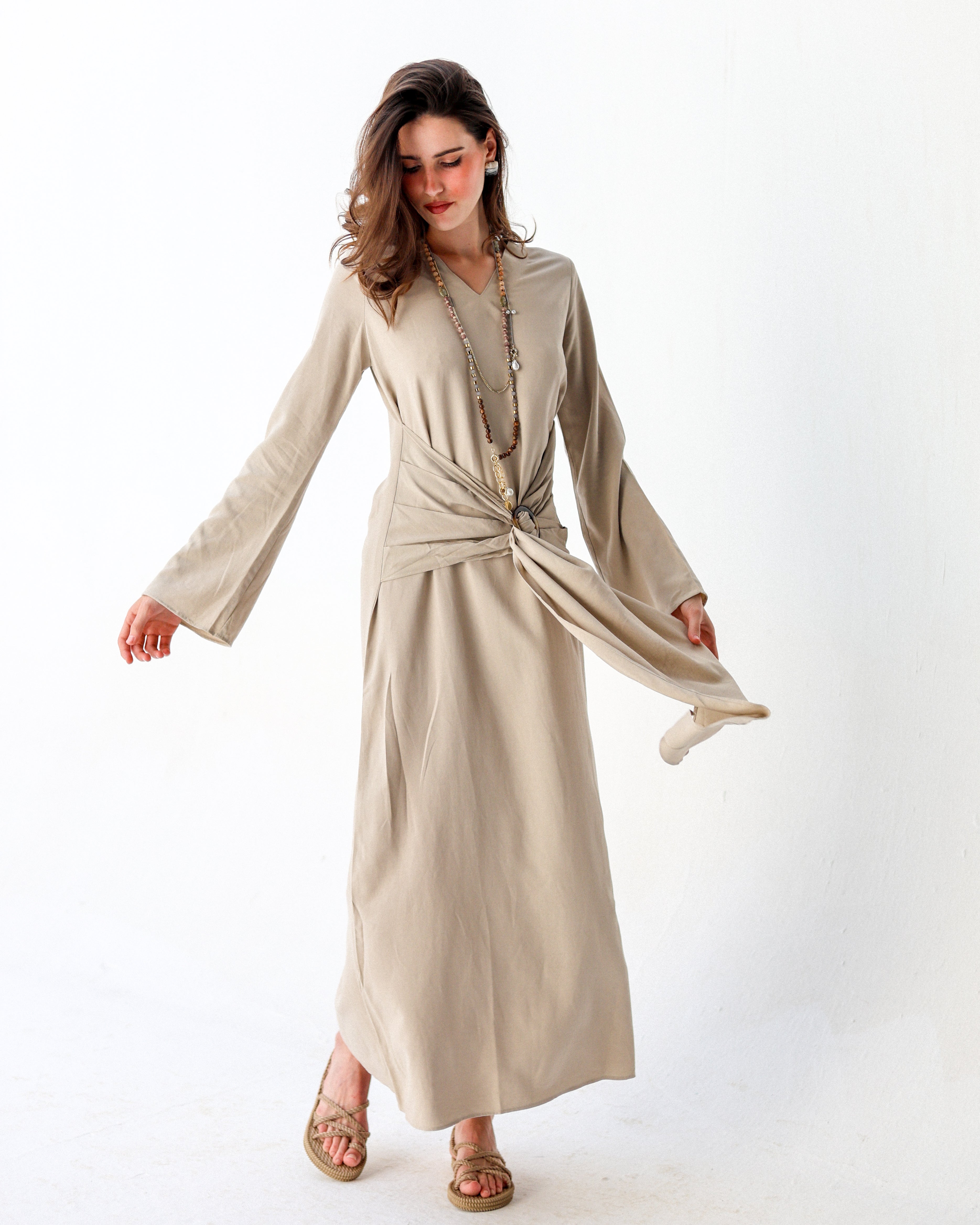Yasmina Dress -Beige