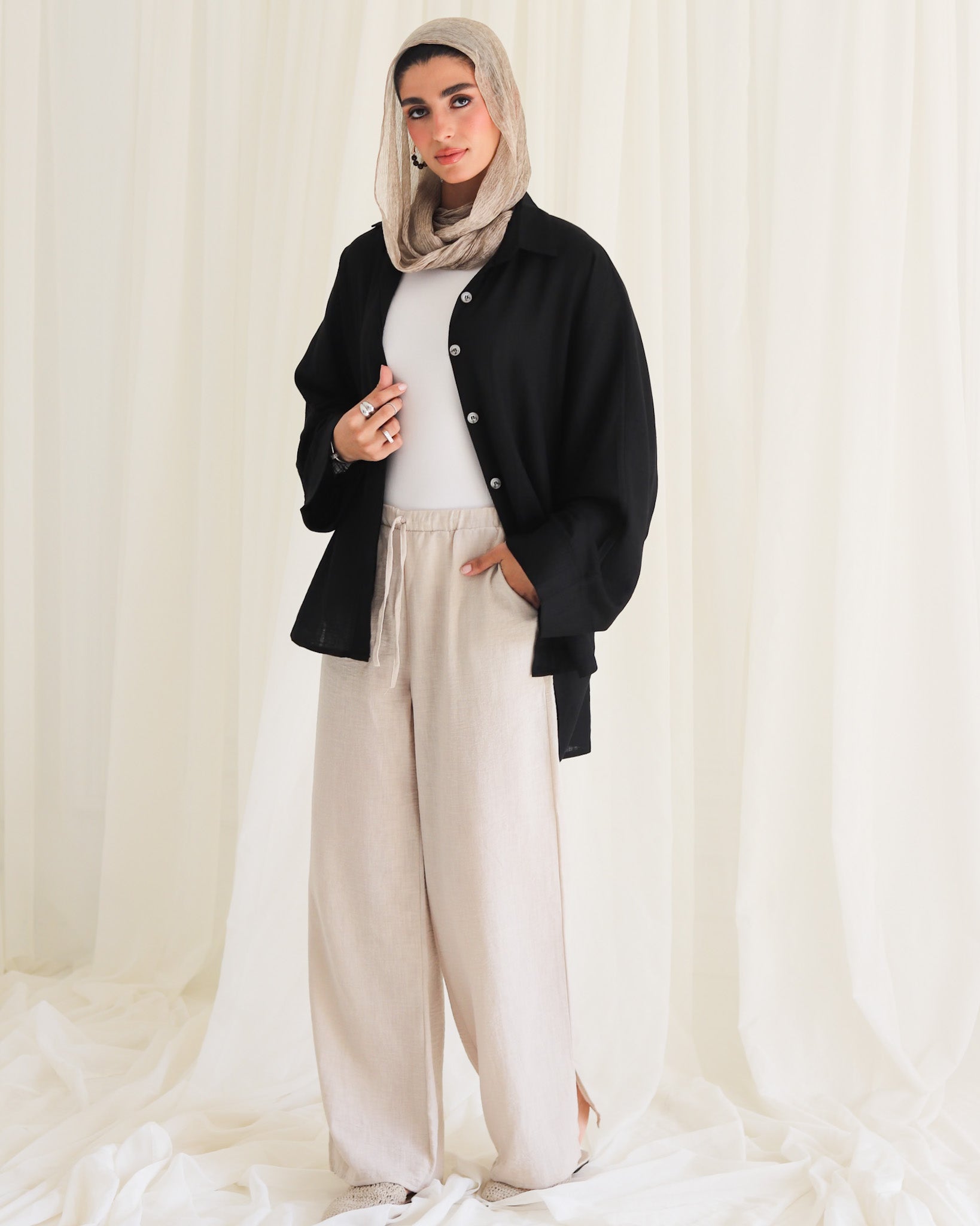 Naomi Pant -Beige