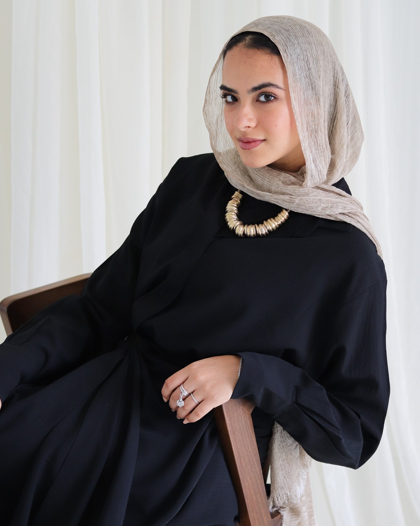 Ontha Shirt Dress - Black