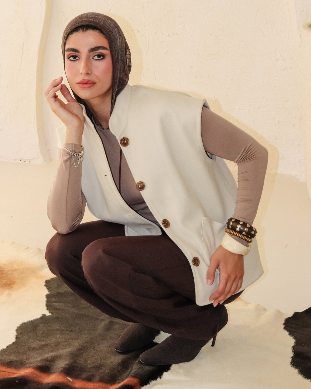 Rome vest - Offwhite