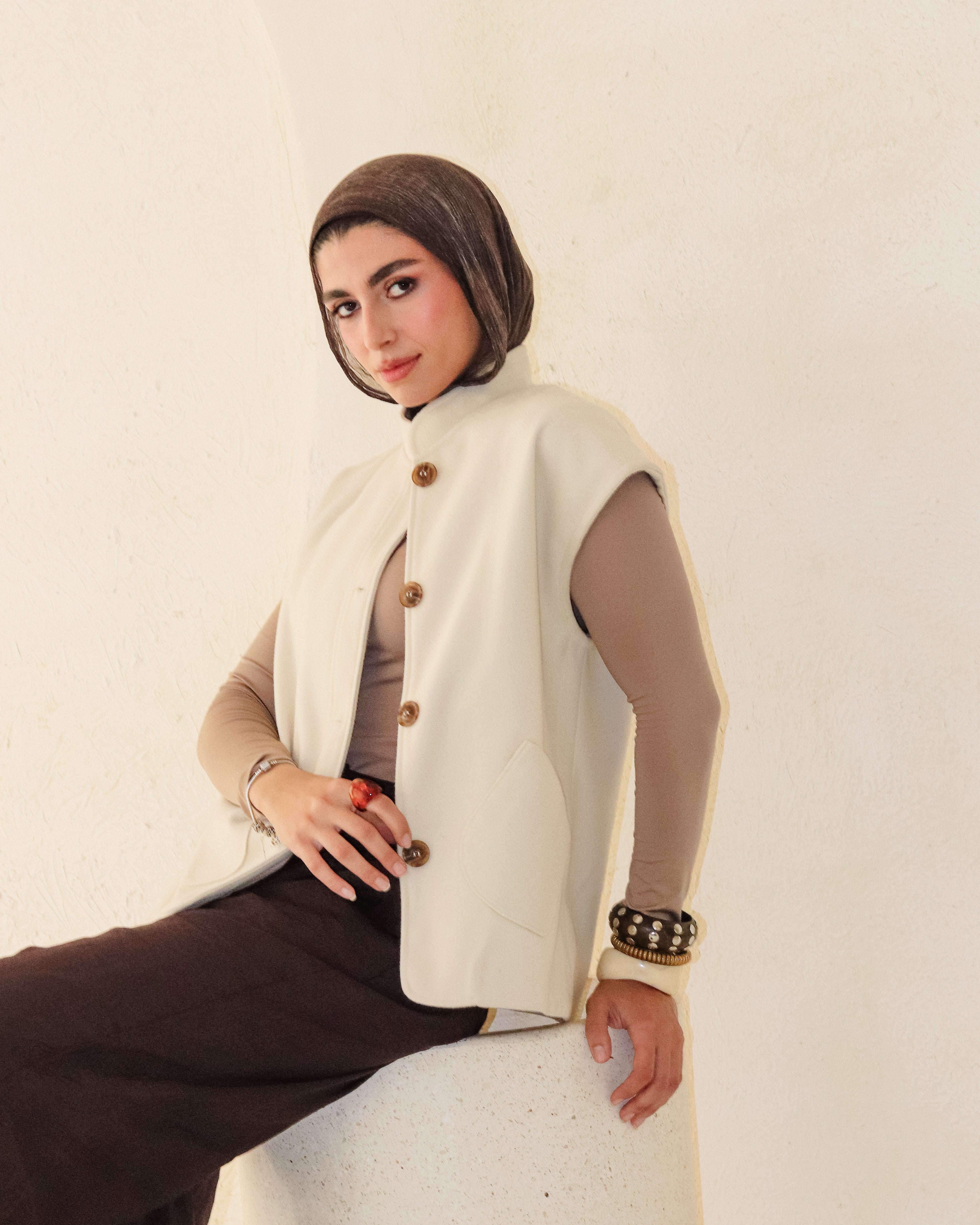 Rome vest - Offwhite