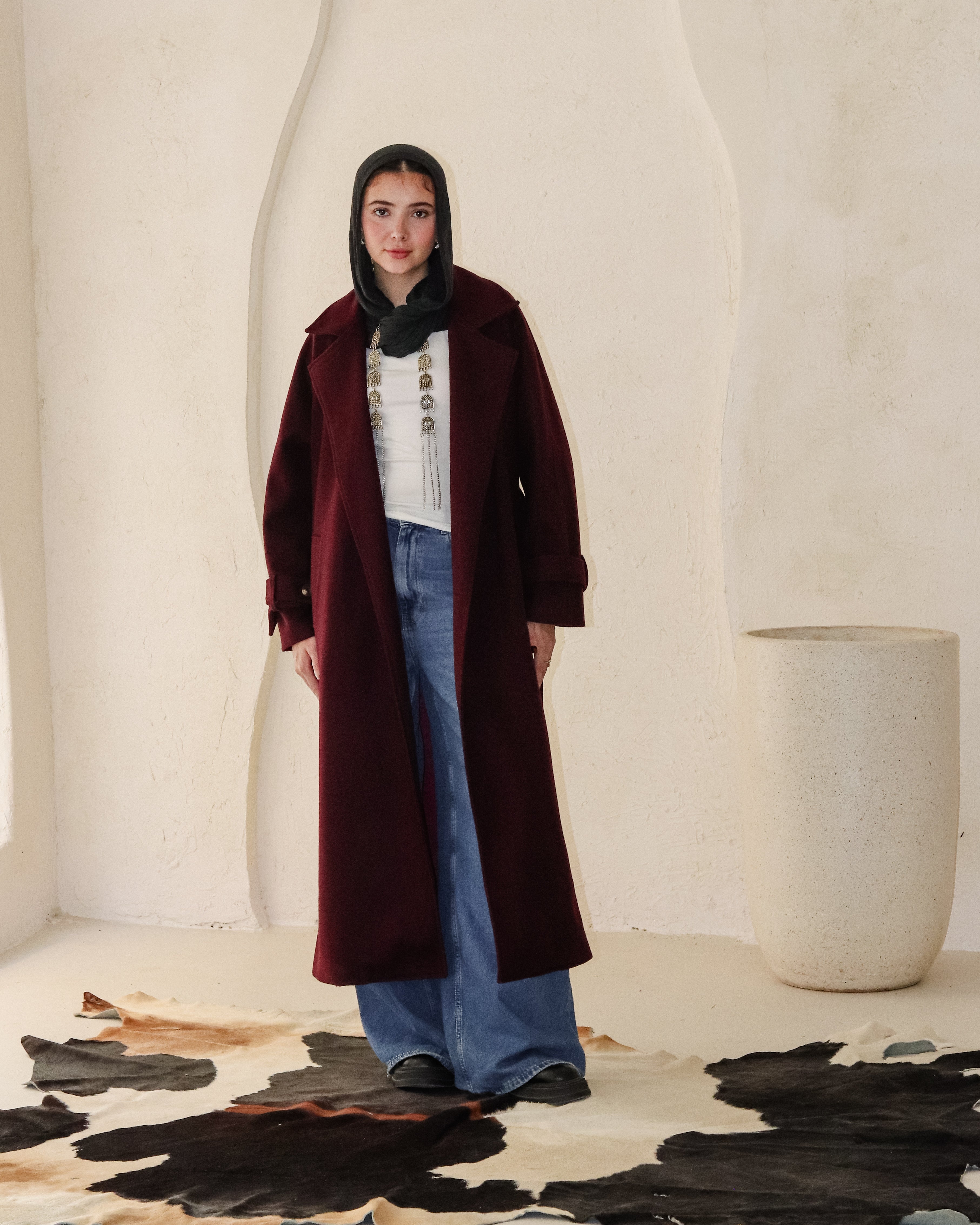 Midnight Coat - Burgundy