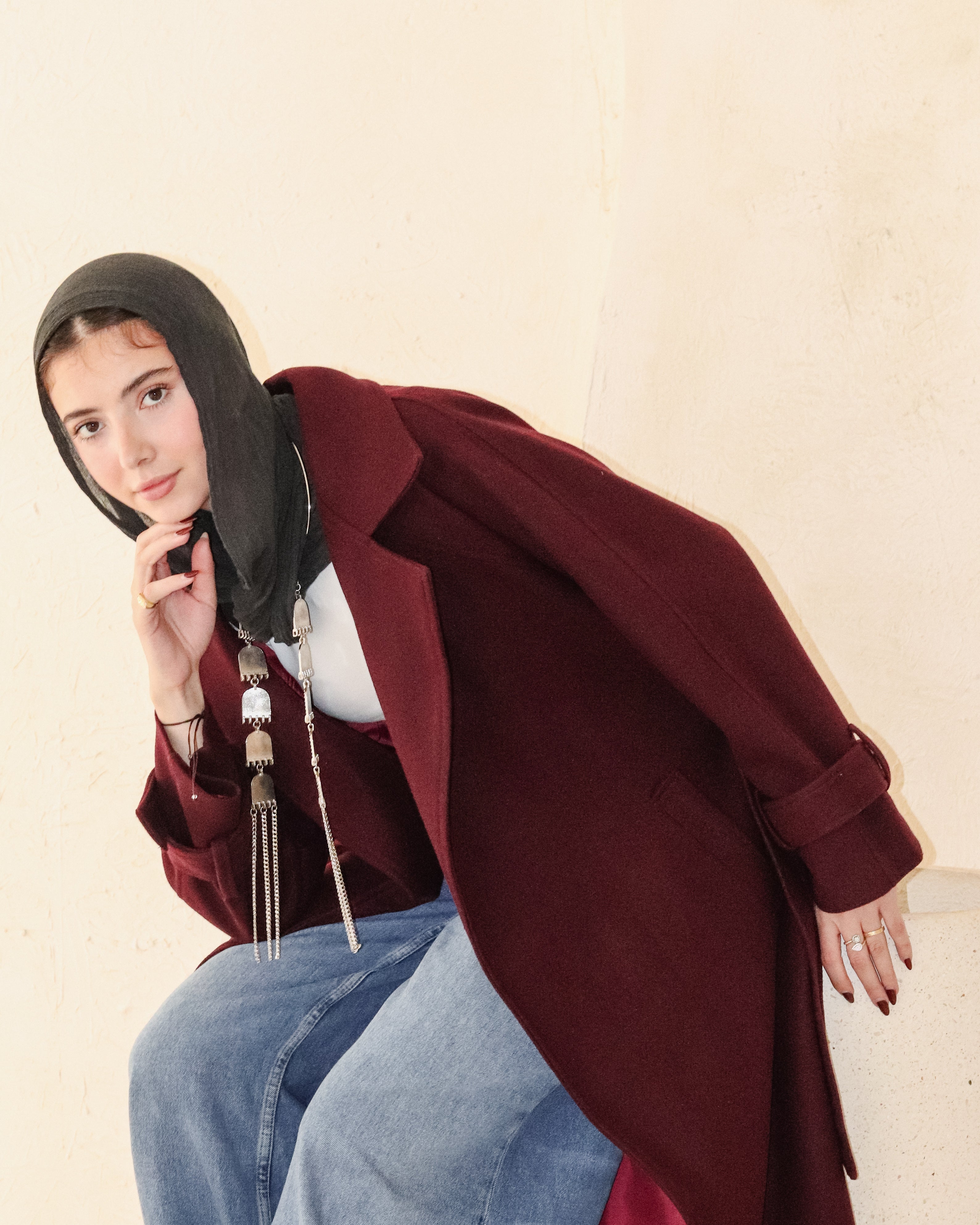 Midnight Coat - Burgundy