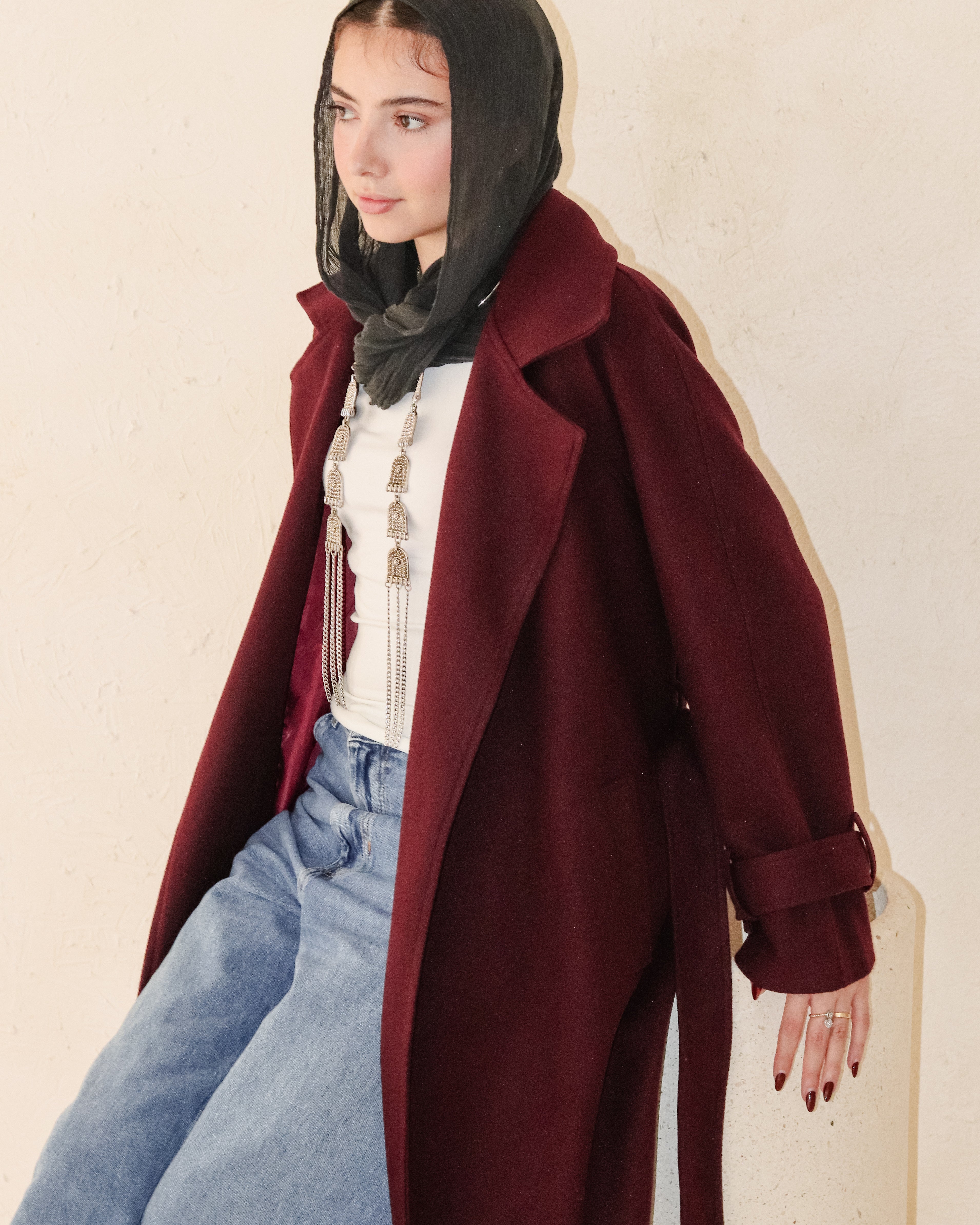 Midnight Coat - Burgundy