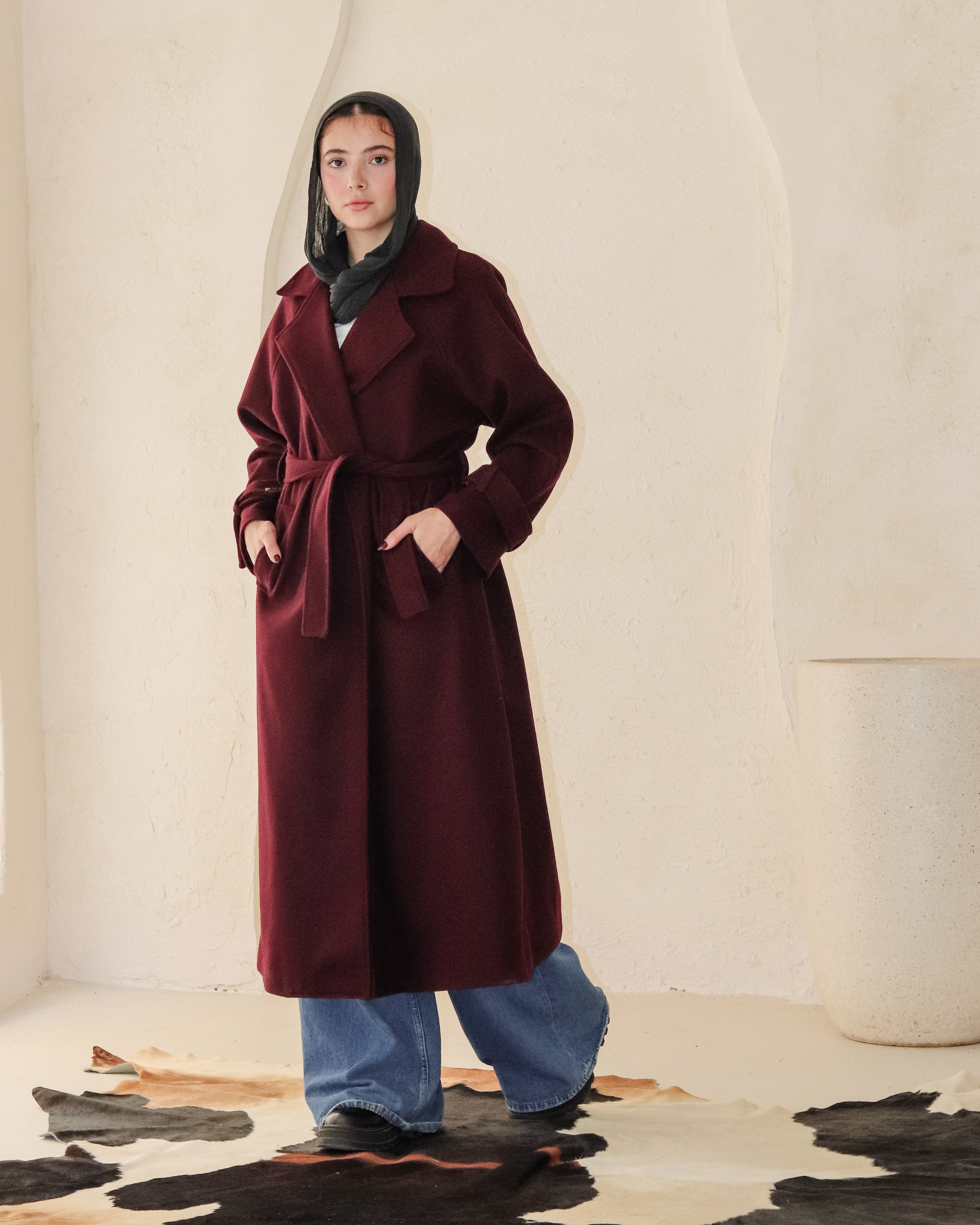 Midnight Coat - Burgundy