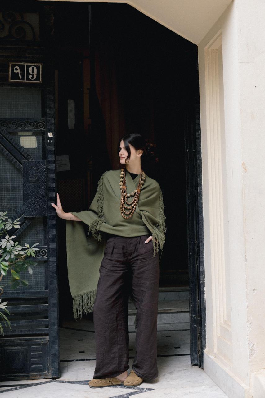 Bobemian Cardigan - Olive