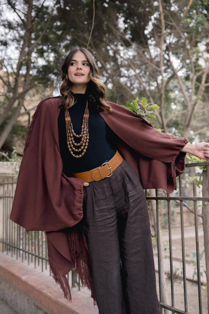 Bobemian Cardigan - Brown