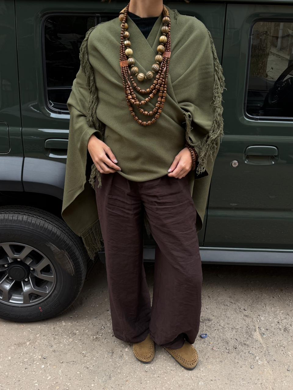 Bobemian Cardigan - Olive