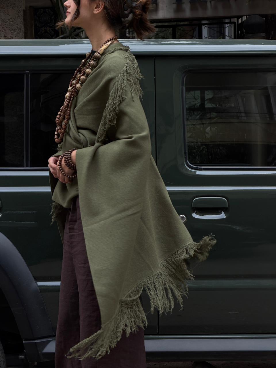 Bobemian Cardigan - Olive