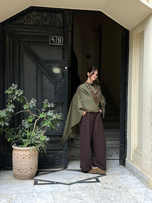 Bobemian Cardigan - Olive